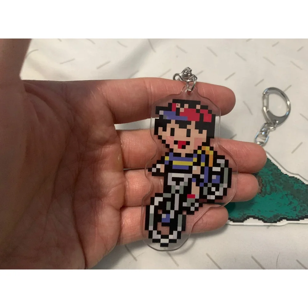 Nintendo Mother 2 Pixel Keychains Ness Saturn Belch